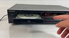 Sony CDP-211 1 Disc CD Compact Disc Player - Keeps Ejecting Tray