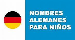 Nombres alemanes para niños