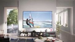 Compare TV sizes of 43, 65 and 82 inches and see how big Samsung Super Big is: