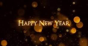 Motion Graphics Happy New Year Animated Background - New Year Greetings Background Video
