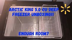 Arctic King 5.0 Cu Chest Freezer Walmart Unboxing
