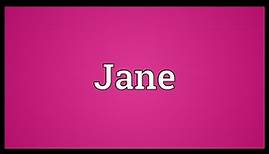 Jane Meaning