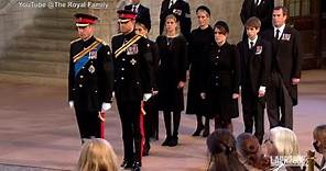 I nipoti della Regina alla veglia a Westminster Hall