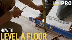 How To Level a Floor | Lowe’s Pro How-To