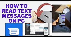How to read text messages/SMS on your computer || Read text messages on your computer