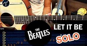 Como tocar Let it Be SOLO Guitarra Acustica (HD) Tutorial The Beatles