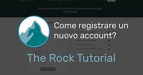 Come registrare un nuovo account su The Rock Trading | Video guida