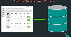 Creating A Simple Inventory System Part 3 (2020) - Microsoft SQL Server Database