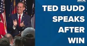 Ted Budd speaks after Senate win