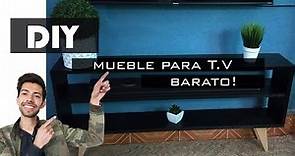😍 Como HACER un MUEBLE para TV BARATO 💰😱 | PASO A PASO | DIY