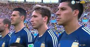 El himno argentino en la final del Mundial 2014