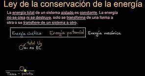 Ley de la conservación de la energía | Khan Academy en Español