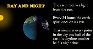 HOW DAY AND NIGHT OCCURS