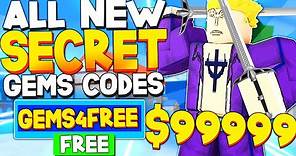 ALL 14 NEW *FREE GEMS* KING PIECE CODES! (King Piece Codes) ROBLOX