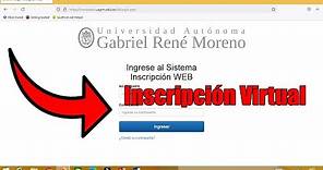 Inscripción Virtual | UAGRM (Universidad)