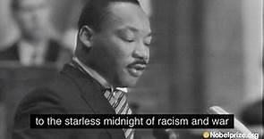 Martin Luther King, Jr. – 1964 Peace Prize acceptance speech