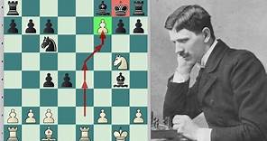 Geza Maroczy Makes A Brilliant Move Against Electrical Engineer