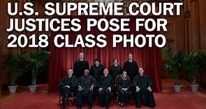 U.S. Supreme Court Justices Pose for 2018 Class Photo