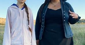 Greta Thunberg and Tokata Iron Eyes at Pine Ridge