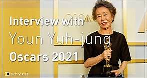 Youn Yuh-jung at the Oscars 2021