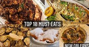 TOP 10 MUST EATS IN NEW ORLEANS | BOURBON STREET FOODIE RECOMMENDATION