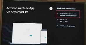 youtube.com/tv/activate On Smart TV
