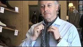 How to tie a Cravat