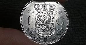 1968 Netherlands 1 Gulden Coin • Values, Information, Mintage, History, and More