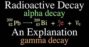 Radioactivity (3 of 16) Three Types of Radioactive Decay, An Explanation