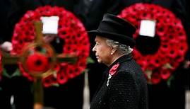 Queen leads Remembrance Day tributes at the Cenotaph