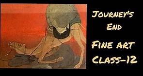 Journey's End -fine art cbsc class-12 | journey's end painting description bengal school