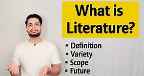 what is Literature in hindi