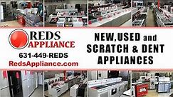 Reds Appliance - Used Appliances Scratch & Dent Wholesale container Refrigerator washer dryer stove.