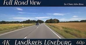 Landkreis Lüneburg, Germany: Bundesstraße (B209) - Brietlingen, Artlenburg, Hohnstorf - 4K Ultra HD