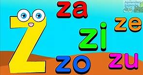 Palabras con Z para niños Sílabas ZA, ZE, ZI, ZO, ZU Video de Peques Aprenden Jugando