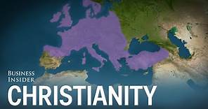 Animated map shows how Christianity spread around the world