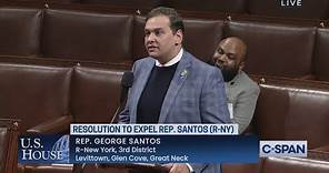 U.S. House Debate on Resolution Expelling Rep. George Santos (R-NY)