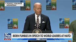 Biden fumbles through NATO speech: 'Embarrassing'