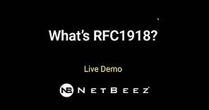 What is RFC1918?