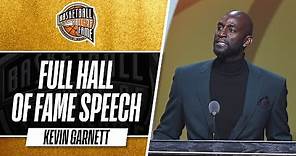 Kevin Garnett | Hall of Fame Enshrinement Speech