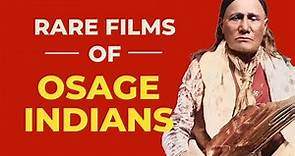 Osage Indians 1920s Rare Film - Osage County OK Killers Flower Moon