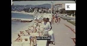 1950s French Riviera, Beach, Home Movies, 16mm