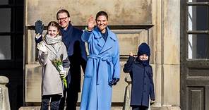 Crown Princess Victoria of Sweden Celebrated Her Name Day with Her Family at the Royal Palace