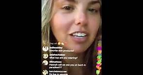 Bachelorette Hannah Brown says The Forbidden "WORD" on IG Live?!