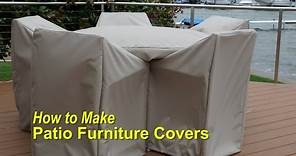 How to Make Patio Furniture Covers