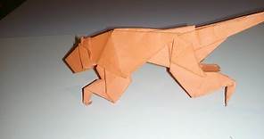 How to make a paper Tiger - Origami Tiger (tutorial)