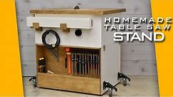 How To Make A Table Saw Stand for the Homemade table saw / Plans Available