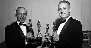 Robert Wise and Jerome Robbins ‪winning Oscars® for Directing "West Side Story"