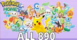 ALL 890 Pokemon Forms and Cries the National Pokedex