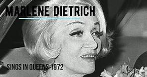 Wonderful Marlene Dietrich sings in Queens Theatre, 1972 LIVE [UMPC]